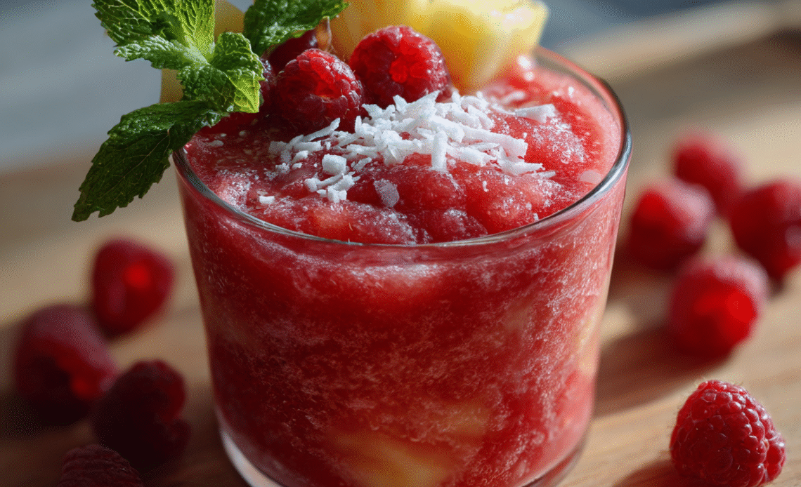 Raspberry Colada Twist: A Refreshing Tropical Cocktail