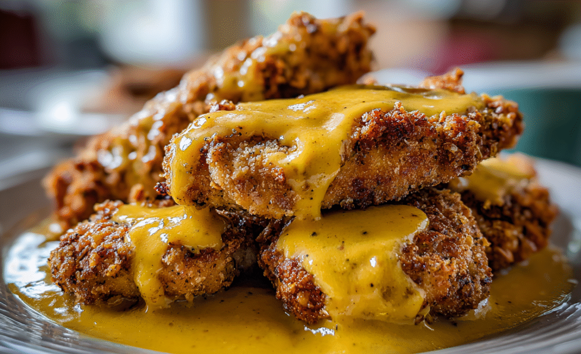Pretzel Chicken with Mustard-Cheddar Sauce: An Amazing Ultimate Recipe