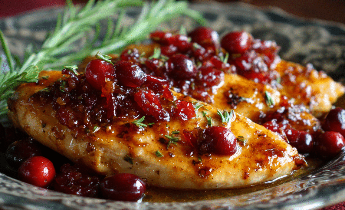 Cranberry Orange Glazed Chicken