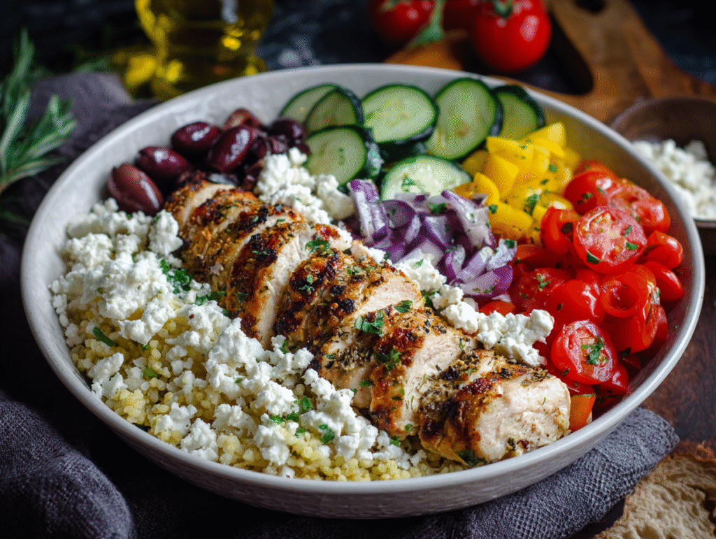 Greek Chicken Bowls recipe