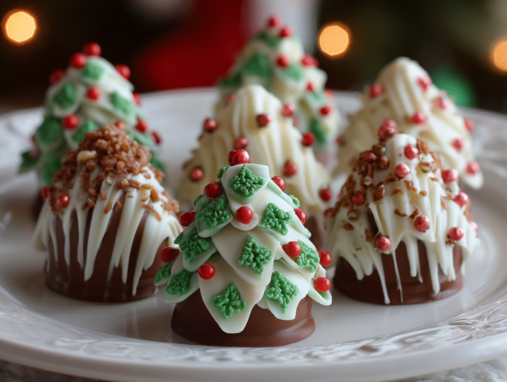 Christmas Tree Cake Truffles