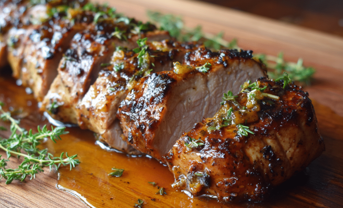 Maple Dijon Glazed Pork Tenderloin