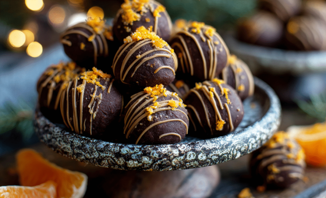 Orange Chocolate Christmas Truffles