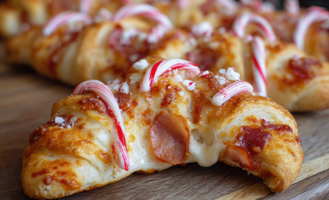 Pizza Candy Cane Crescent Recipe
