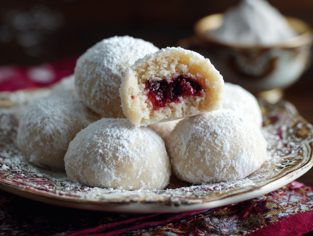 Raspberry Filled Almond Snowball Cookies: A Wholesome, Elegant Holiday Bite