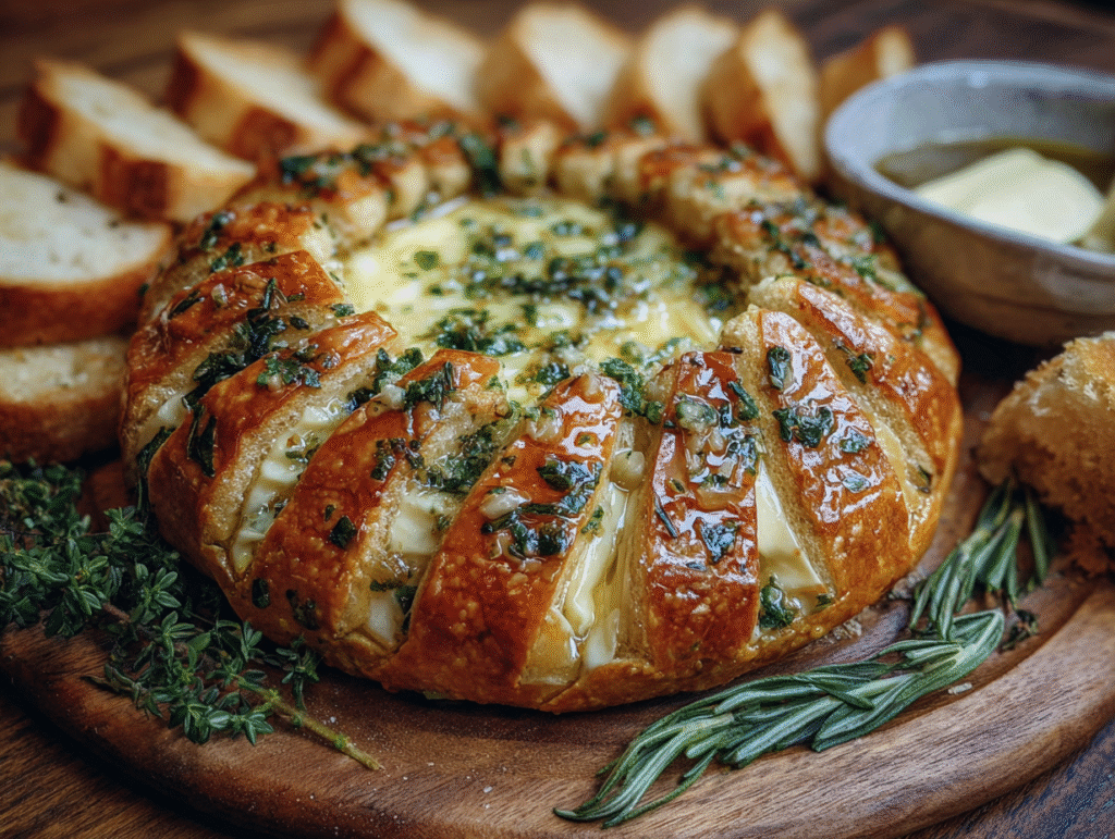 Luxurious Savory Baked Brie with Garlic And Herbs: A 20-Minute Centerpiece