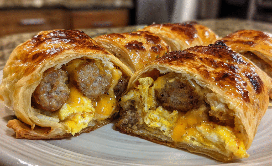 Sausage Egg Breakfast Roll-Ups