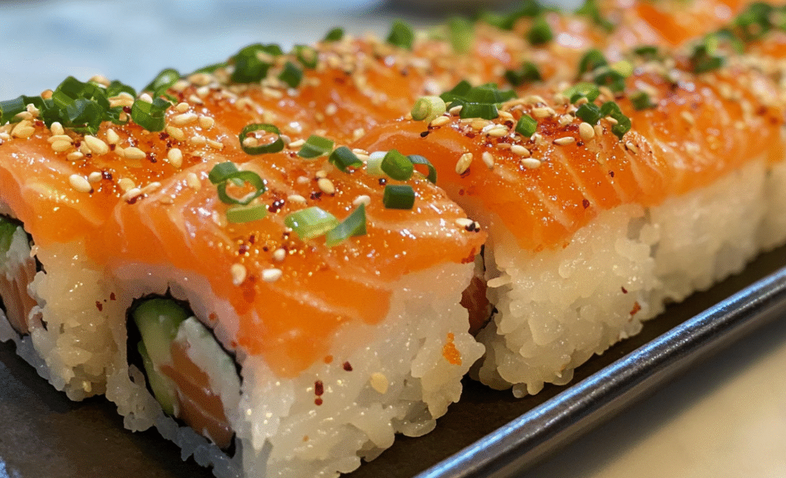 Spicy Salmon Sushi Bake