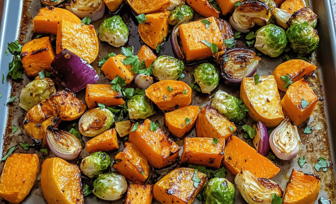 Roasted Autumn Vegetables with Balsamic Glaze
