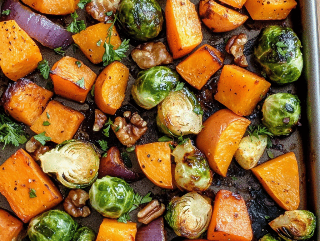 Irresistible Roasted Autumn Vegetables with Balsamic Glaze: A Vibrant, Low-Sugar Side