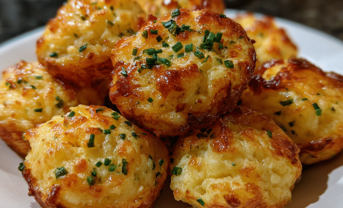 Cheesy Mashed Potato Puff Bites