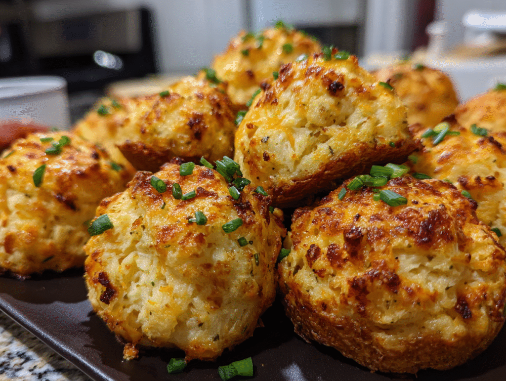 Cheesy Mashed Potato Puff Bites recipe