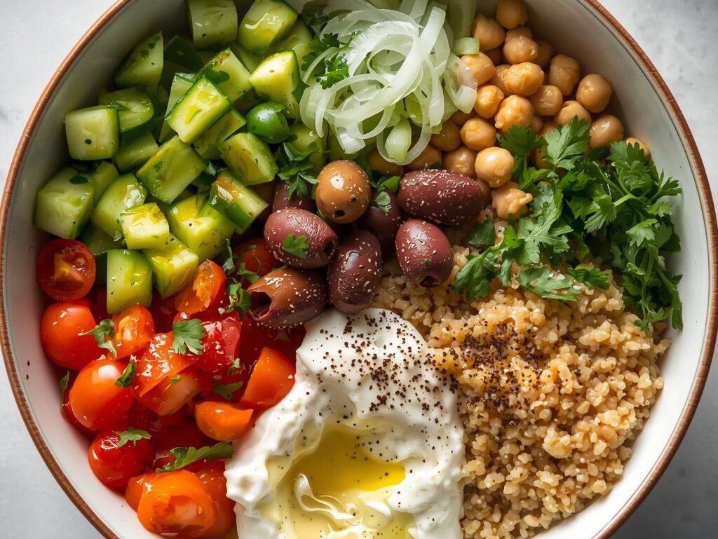 5-Minute Mediterranean Bowl: Your No-Cook, Nutrient-Packed Lunch Solution
