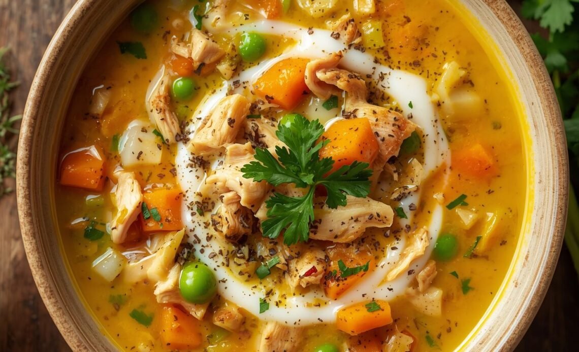 Anti-Inflammatory Creamy Chicken Soup