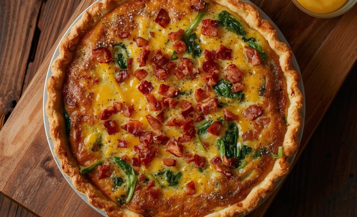 Bacon and Cheddar Quiche