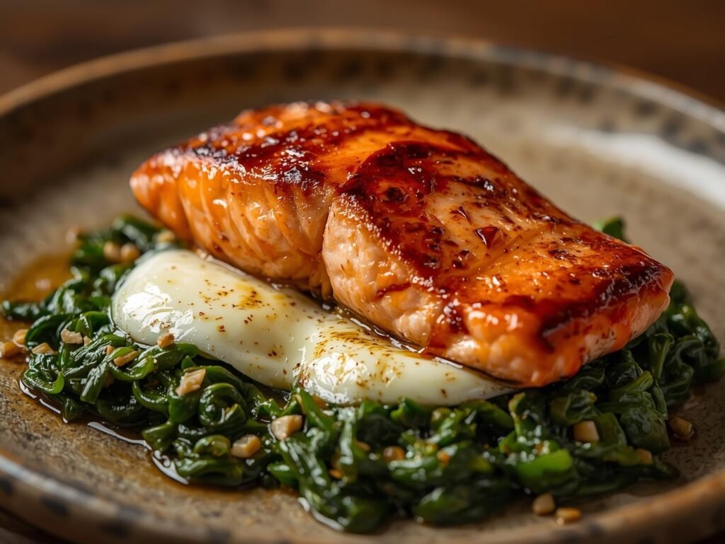 Irresistible Baked Salmon with Spinach and Mozzarella Bliss