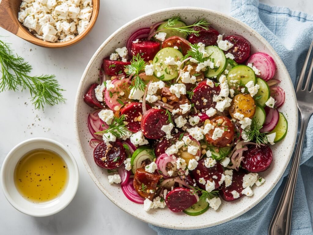 Beet Salad with Feta and Cucumbers: A Vibrant, Earthy Powerhouse