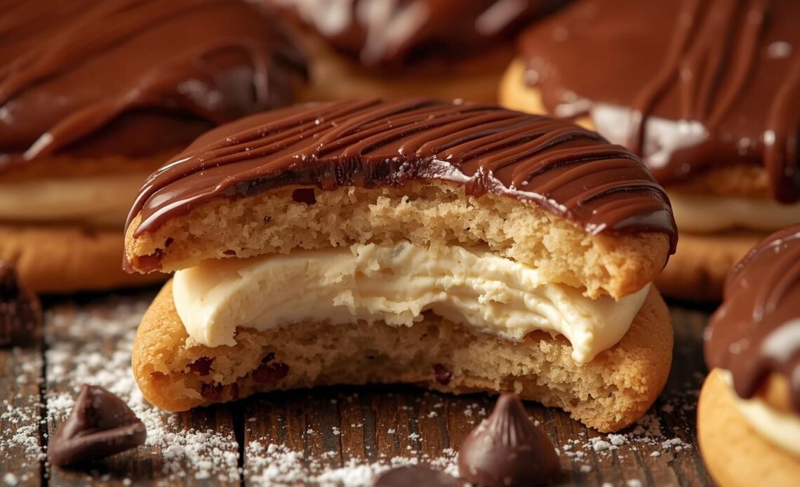 Boston Cream Pie Cookies