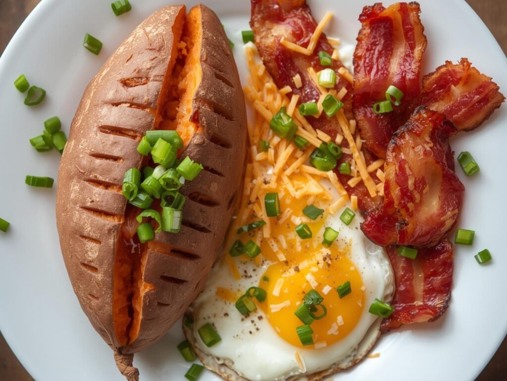 The Loaded Breakfast Sweet Potato