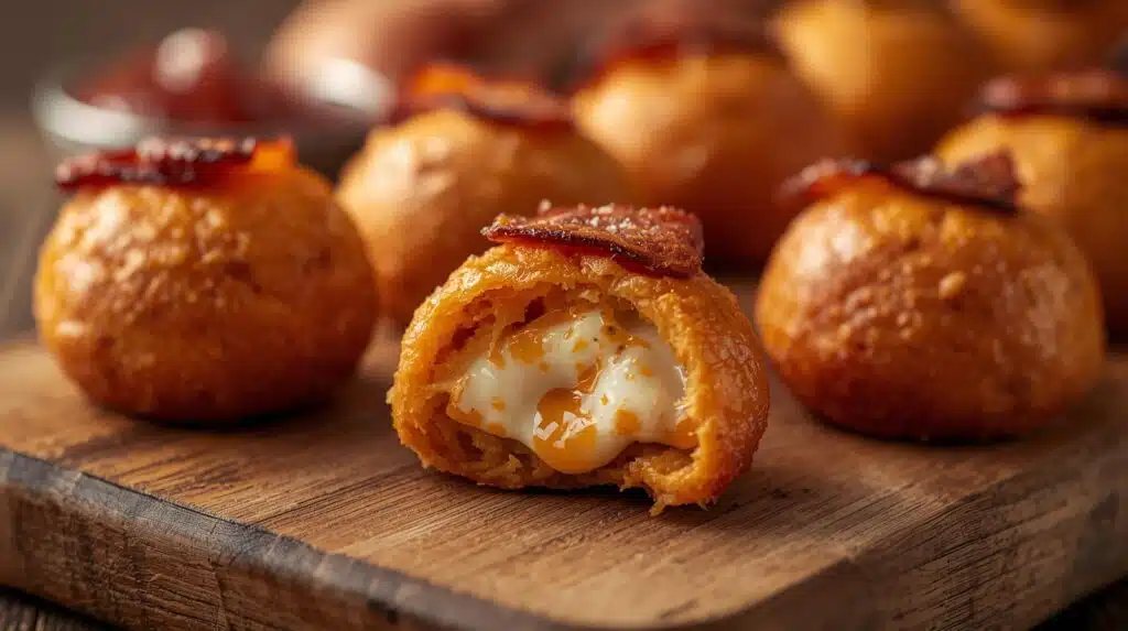 best food of Buffalo Chicken Bacon Mozzarella Bombs for Game Day Bliss