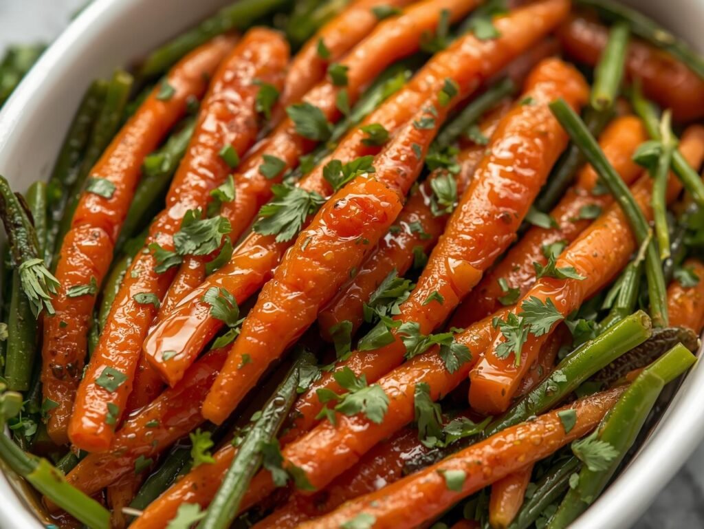Honey Glazed Carrots and Green Beans: A Naturally Sweet Celebration of Vegetables