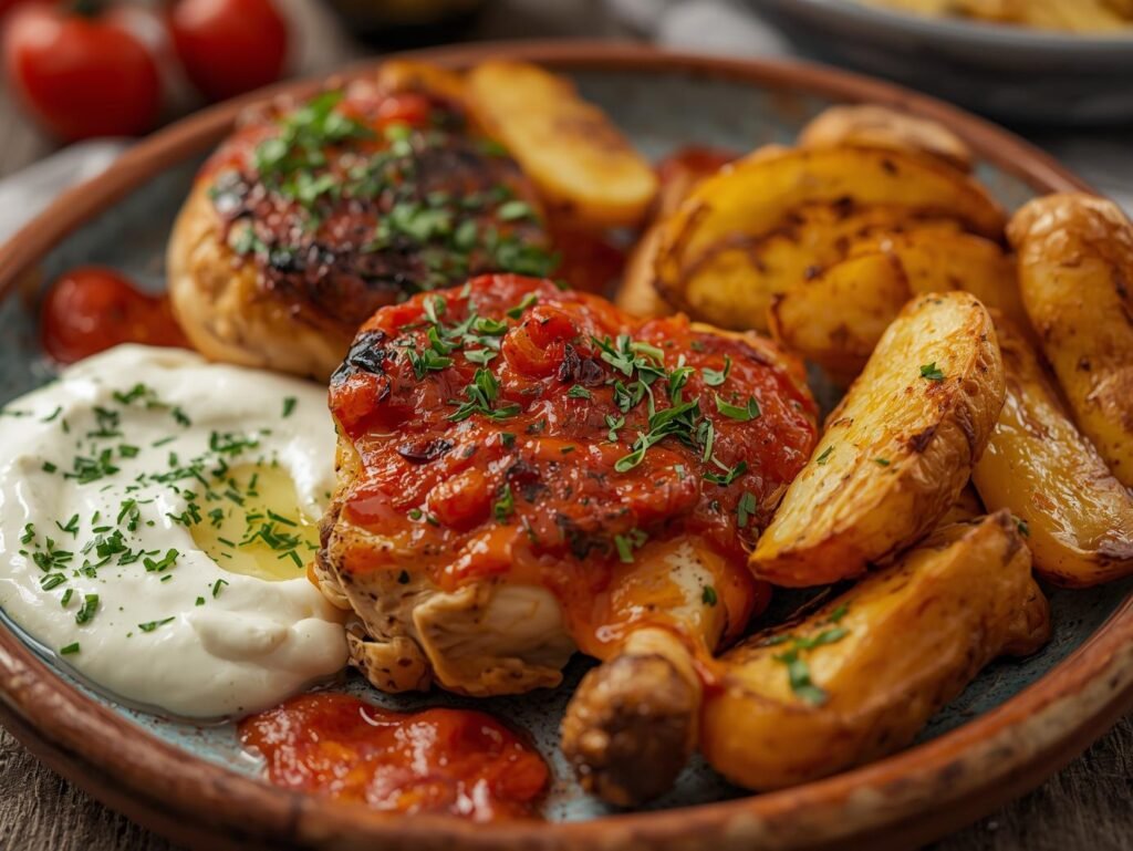 What Is Mediterranean Chicken with Lemon Feta Dip and Crispy Potatoes and Why Is It a Smart Choice?