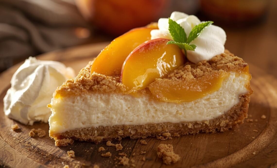 Peach Cobbler Cheesecake