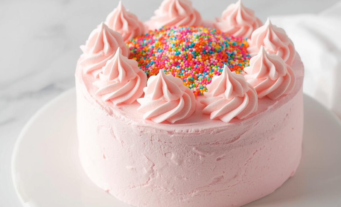 Pink Angel Food Cake