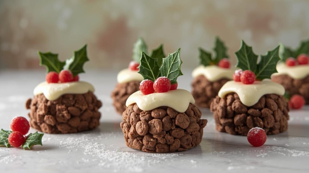 Rice Krispie Christmas Puds Recipe