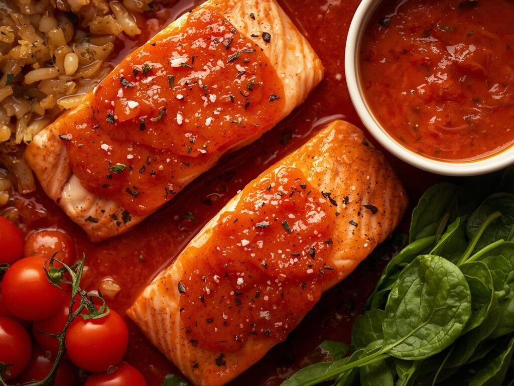 What Is Salmon with Roasted Red Pepper Sauce and Why It Matters?