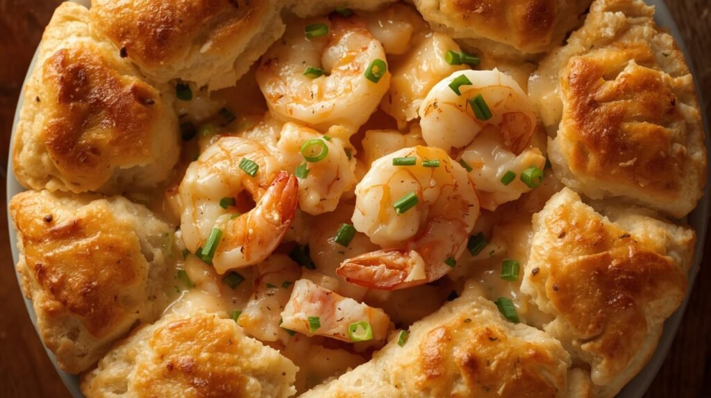 the best food Shrimp & Lobster Cheddar Bay Biscuit Pot Pie