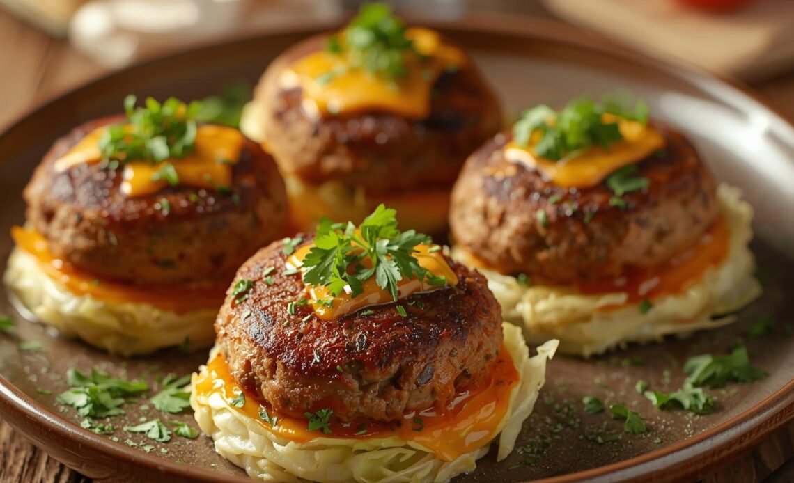 Oven-Baked Cabbage Burgers