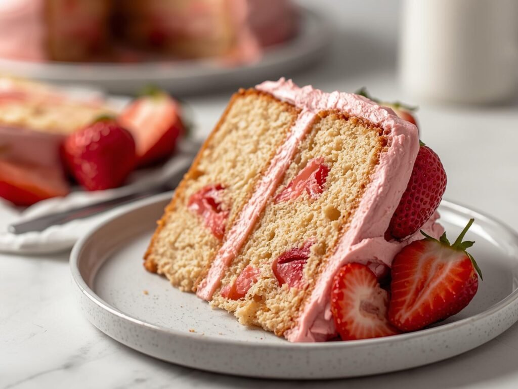Strawberry Milkshake Pound Cake: A Nostalgic, Healthier Treat