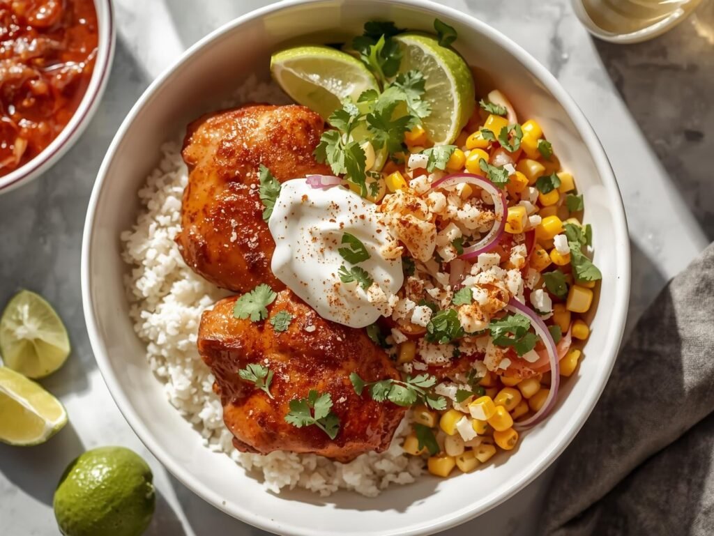 Street Corn Chicken Bowl