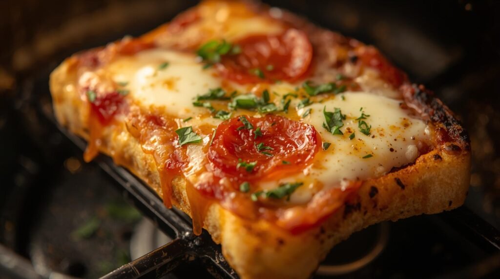 Air Fryer Cottage Cheese Pizza Toast