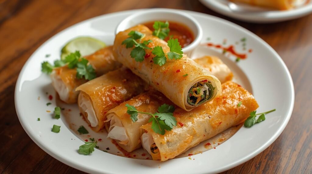 Crispy Rice Paper Spring Rolls