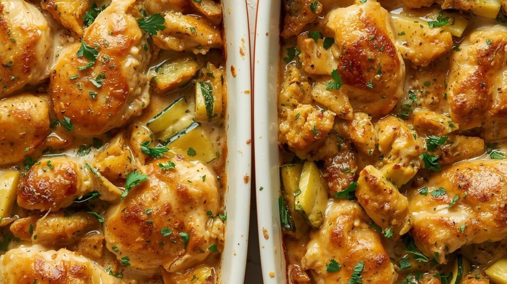 Savor the Comfort of a Delicious Chicken Zucchini Bake