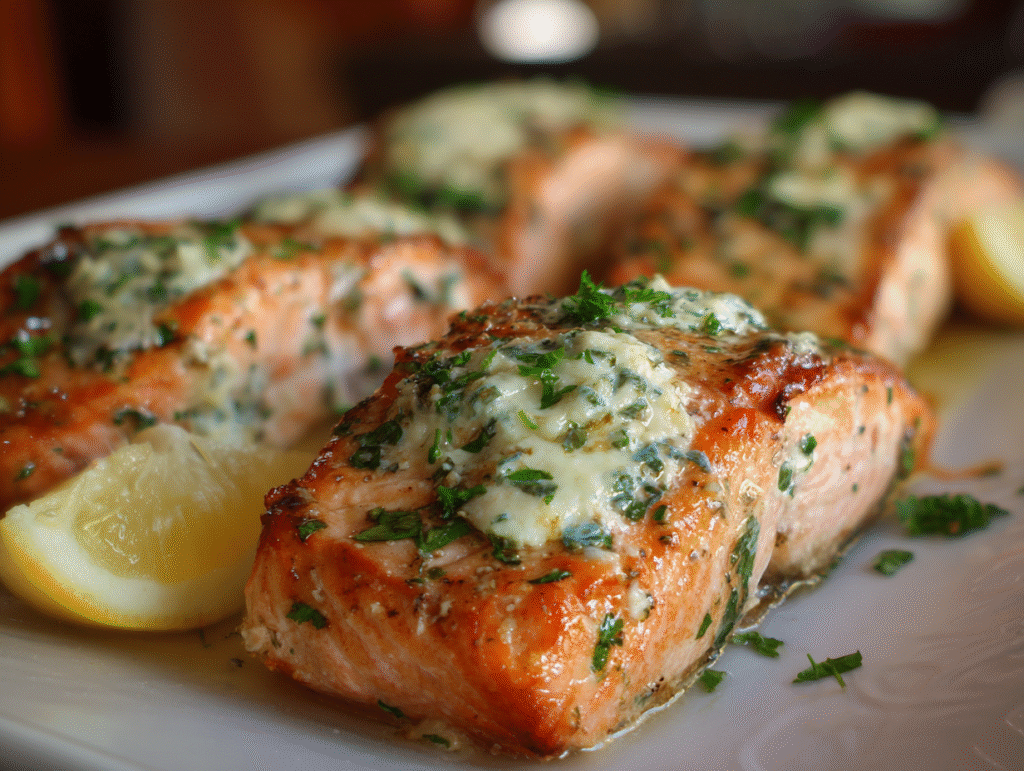 Baked Boursin Salmon