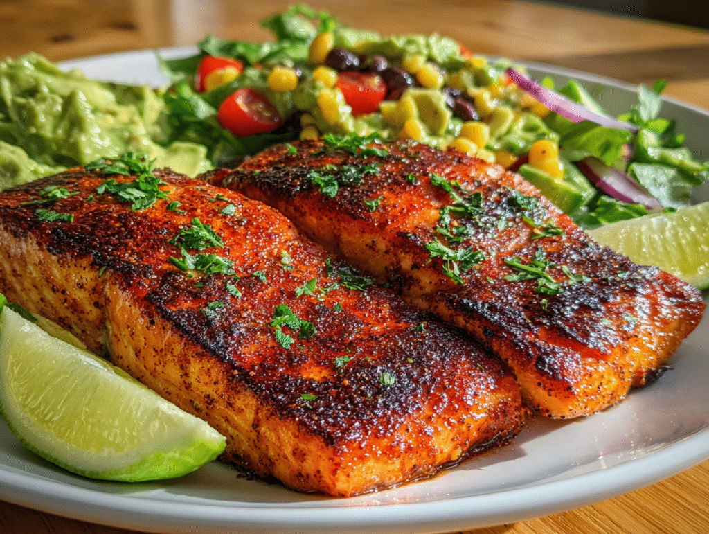 Cajun Salmon Avocado Lime