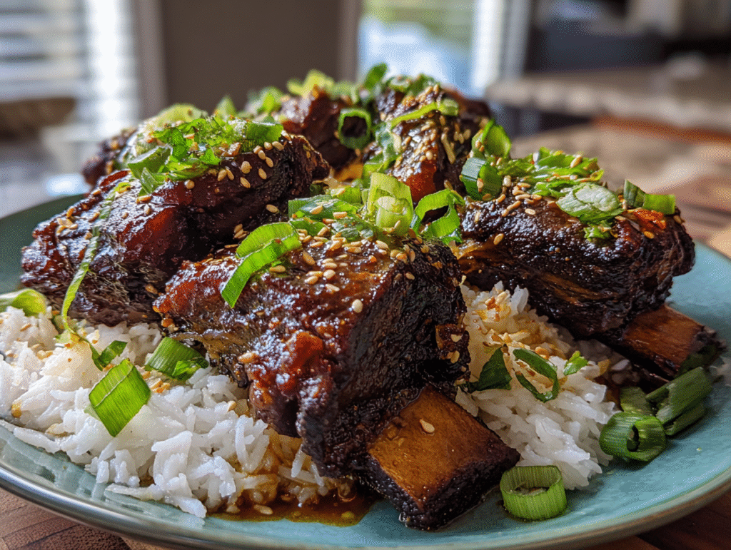 Caramelized Slow Roast Asian Beef Short Rib
