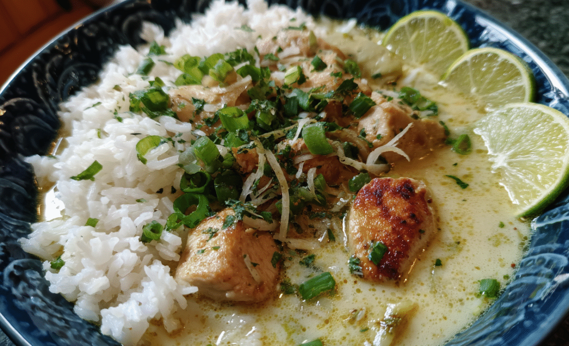 Coconut Chicken Brothy Rice: A Comforting One-Bowl