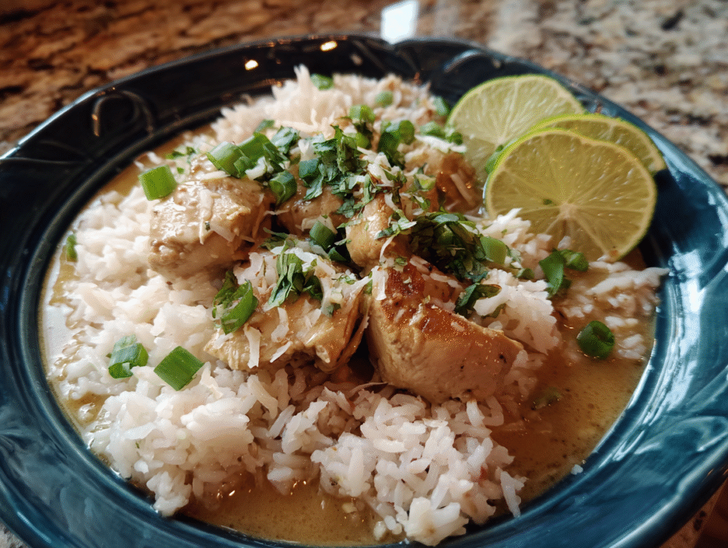 Coconut Chicken Brothy Rice