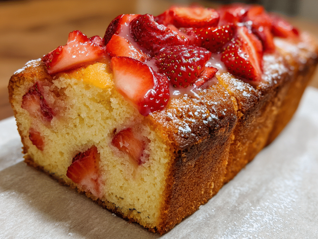 Easy Strawberry Pound Cake
