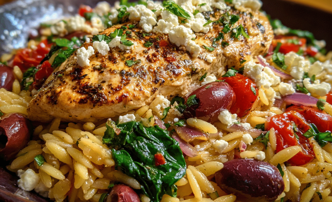 High Protein Mediterranean Chicken Orzo: A Flavor-Packed, Healthy One-Pan Meal