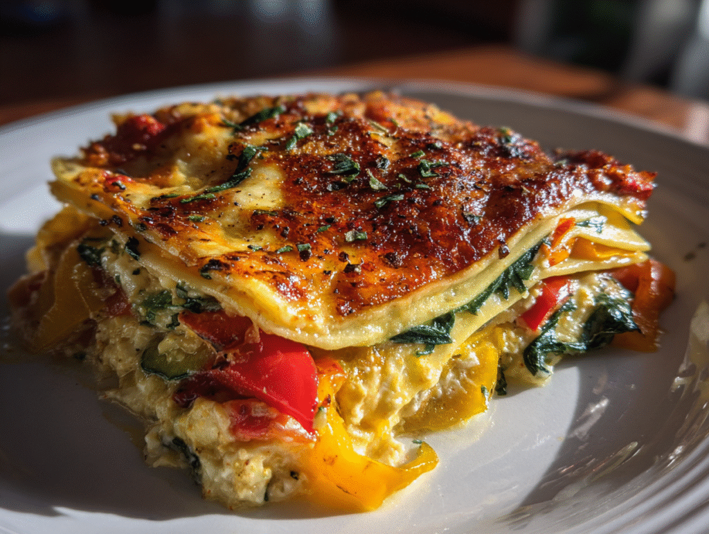 the best High Protein Veggie Lasagna
