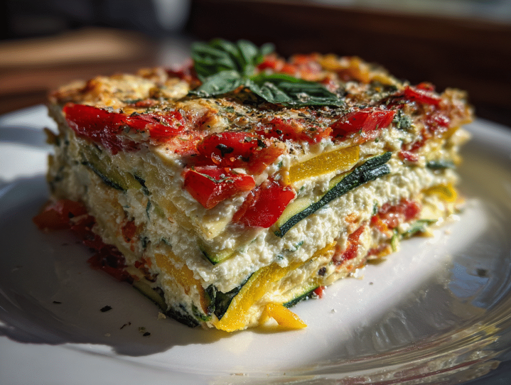 High Protein Veggie Lasagna