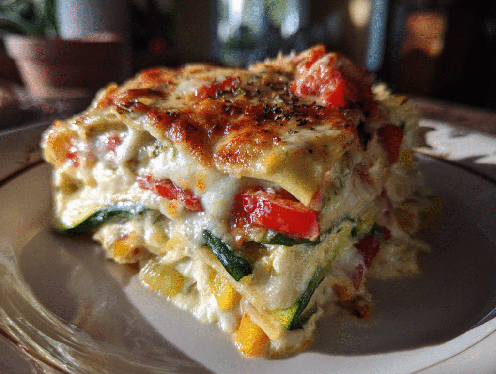 dishes of High Protein Veggie Lasagna