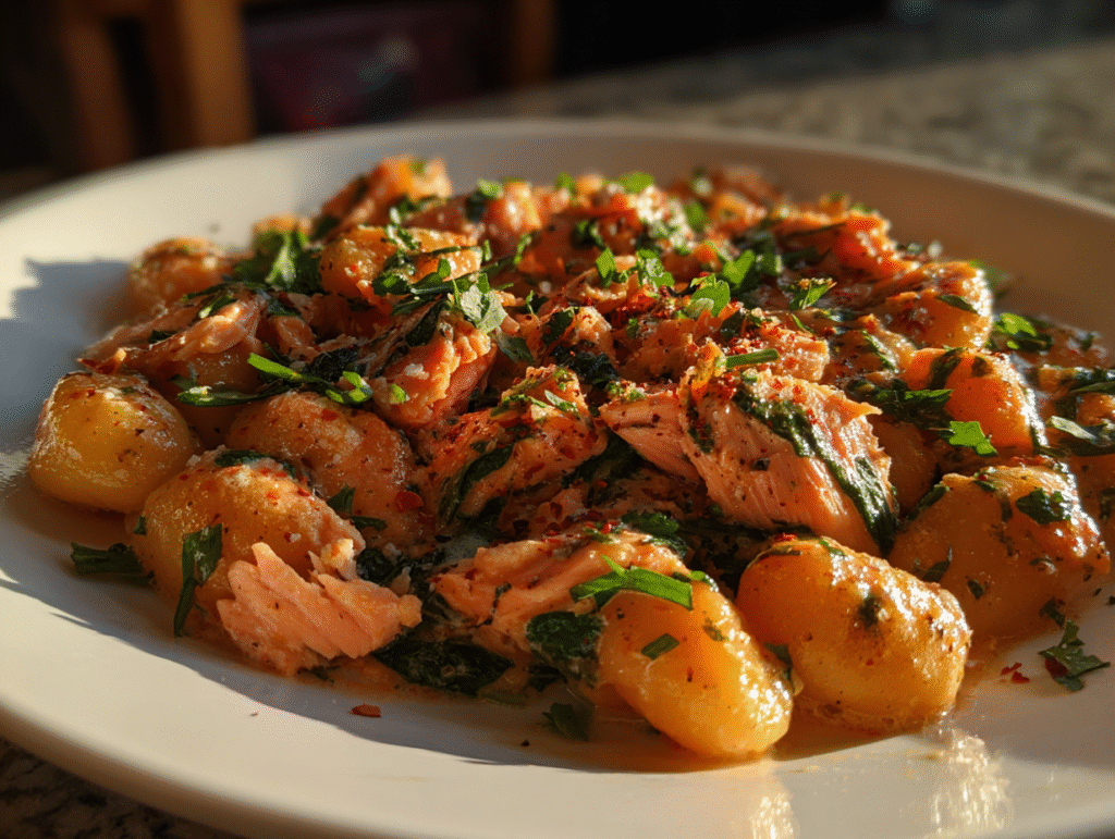 the best Juicy Smoked Salmon Gnocchi