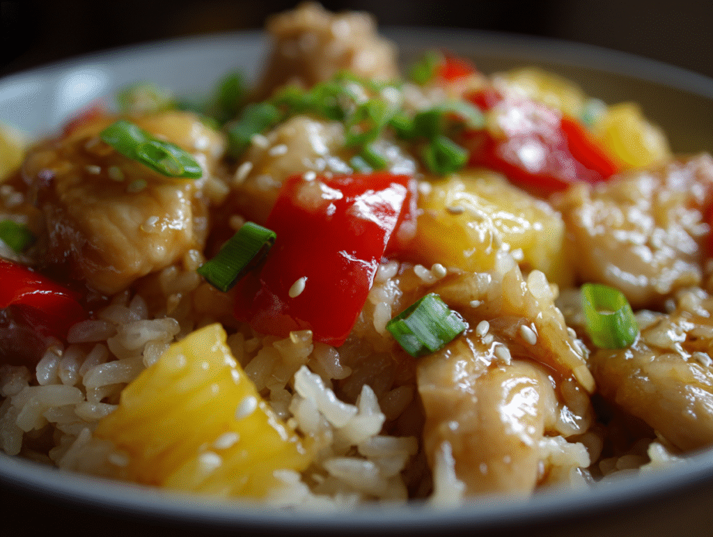 the best Pineapple Chicken and Rice