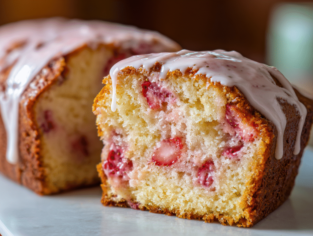Strawberry Milkshake Pound Cake Recipe
